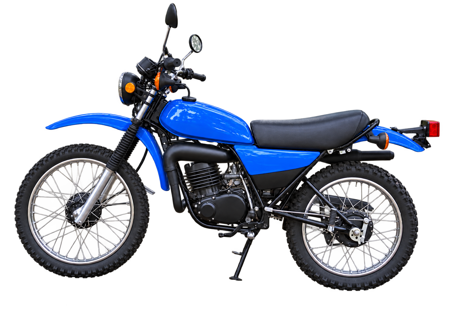 Blue motorcycle reference application