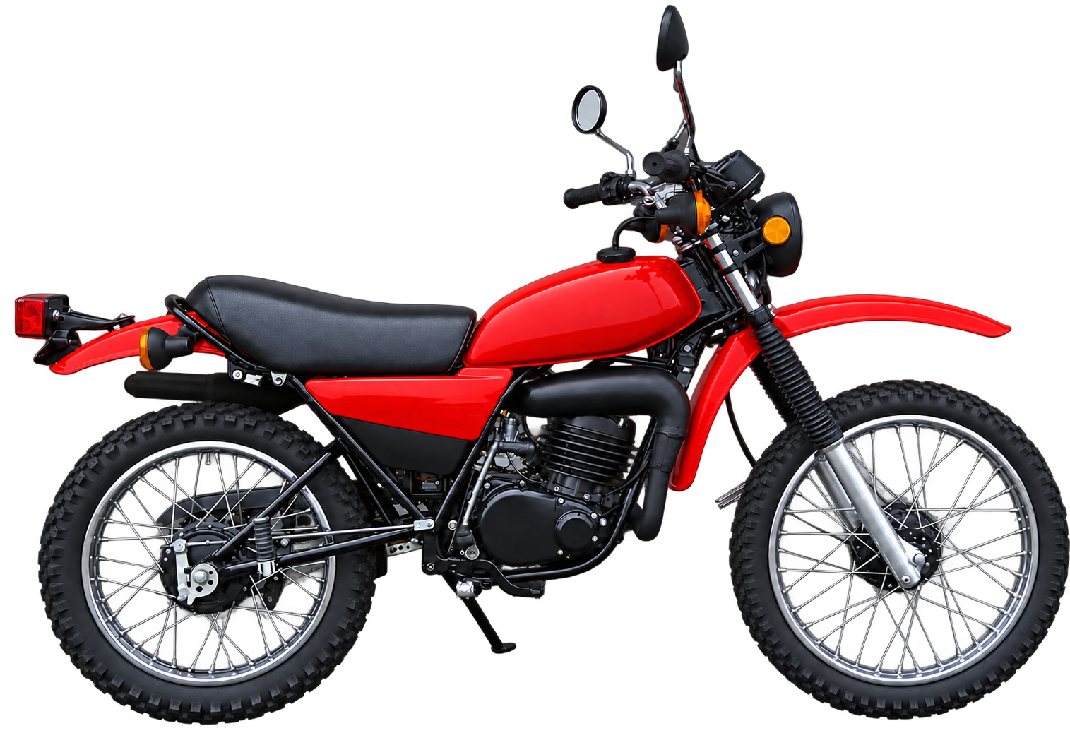Red motorcycle reference application